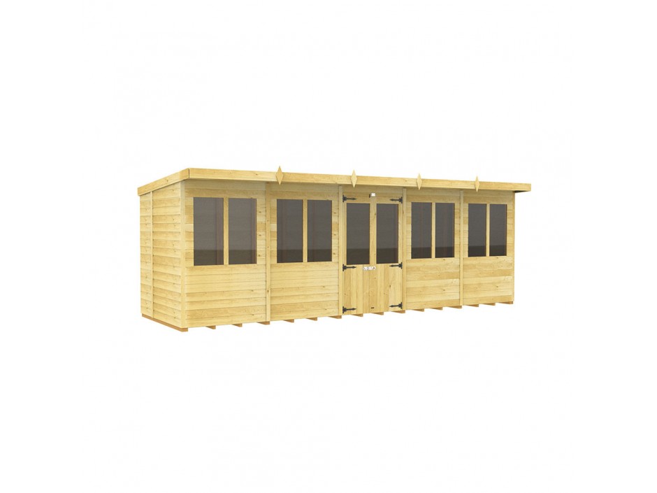 F&F 20ft x 5ft Pent Summer House