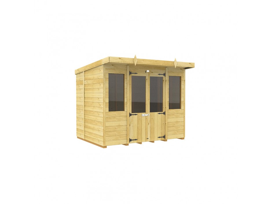 F&F 8ft x 5ft Pent Summer House