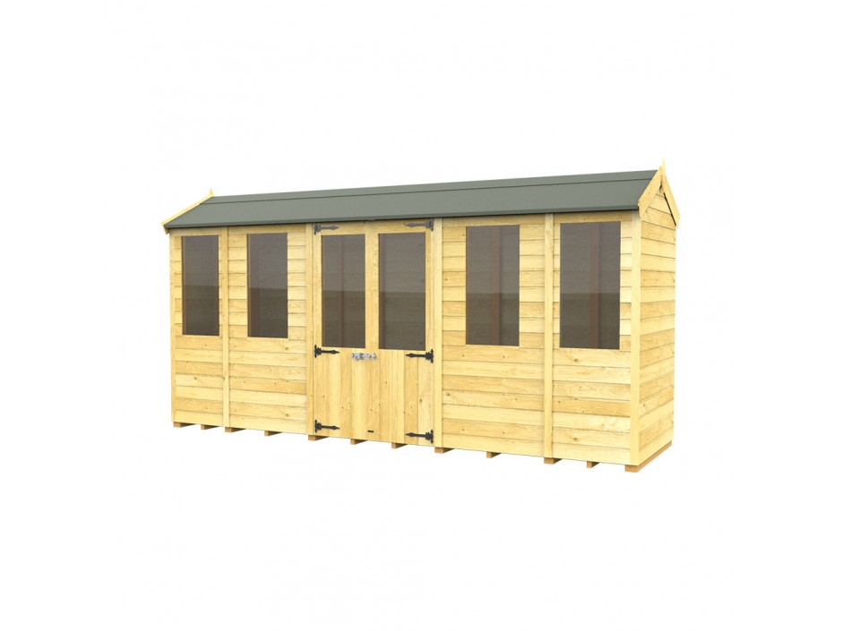 F&F 4ft x 14ft Apex Summer House