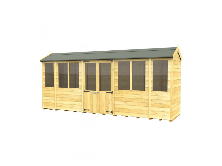 F&F 4ft x 16ft Apex Summer House