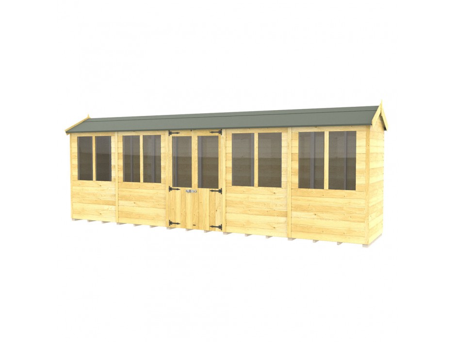 F&F 4ft x 20ft Apex Summer House