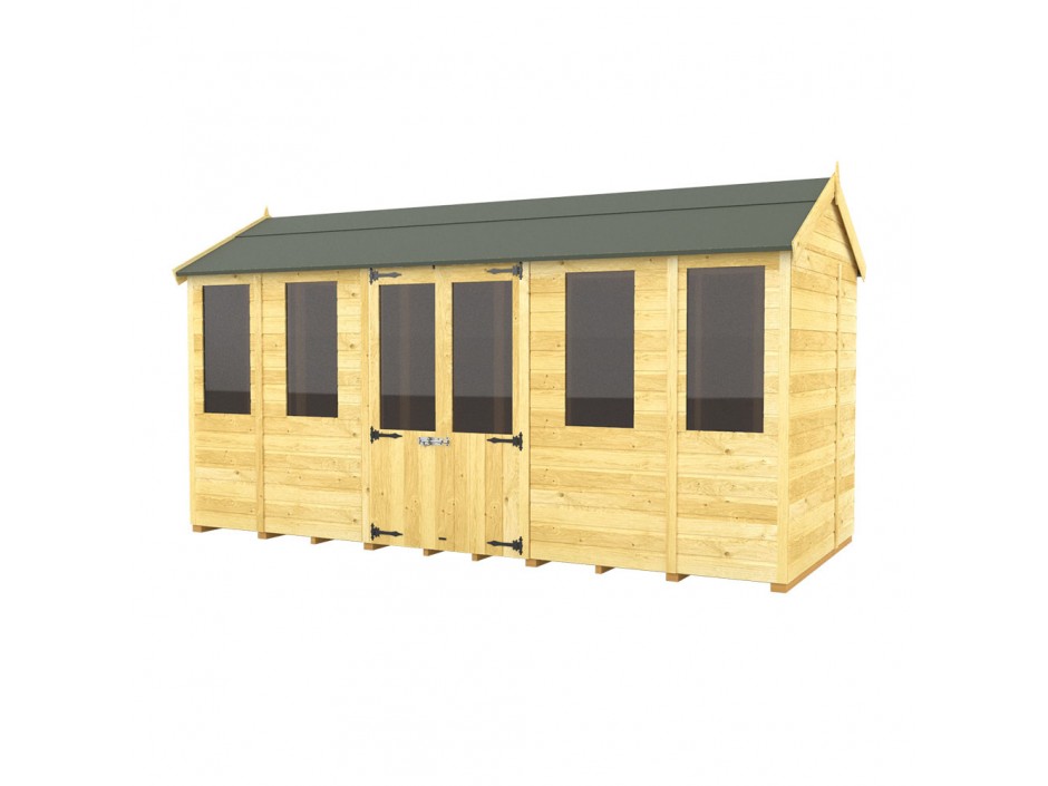 F&F 5ft x 14ft Apex Summer House