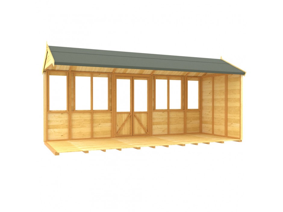 F&F 5ft x 16ft Apex Summer House