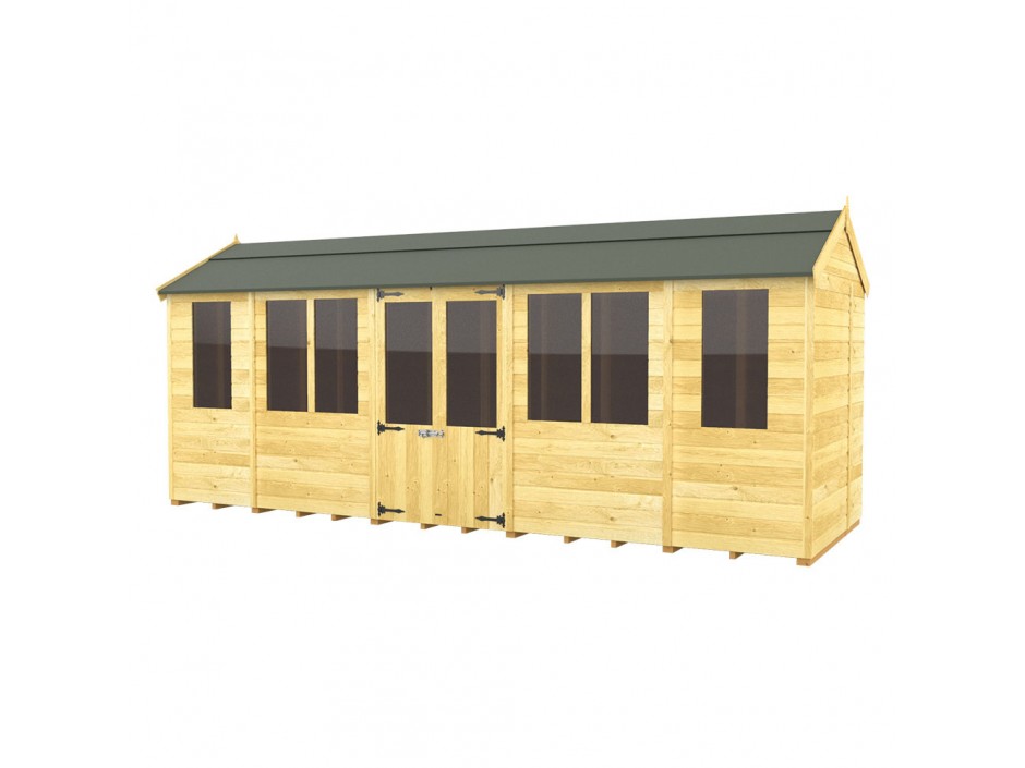 F&F 5ft x 18ft Apex Summer House