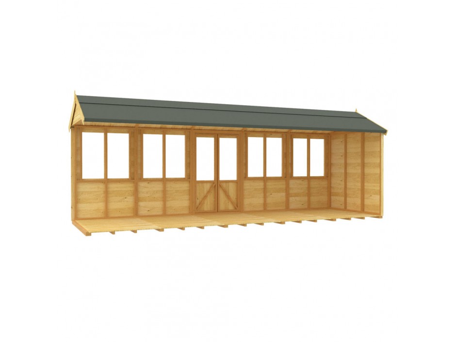 F&F 6ft x 20ft Apex Summer House