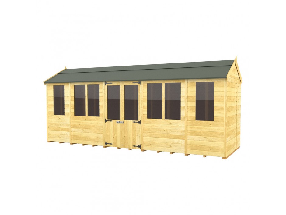 F&F 7ft x 18ft Apex Summer House