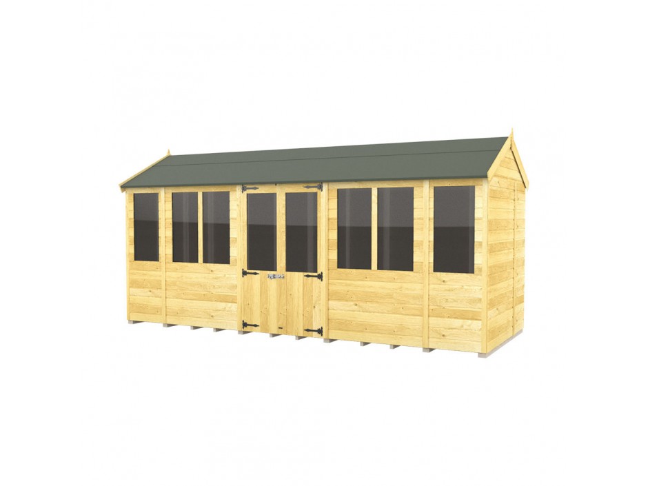 F&F 8ft x 16ft Apex Summer House