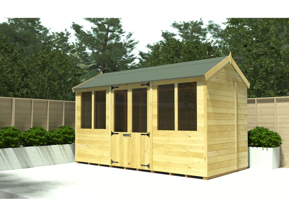F&F 8ft x 10ft Apex Summer House