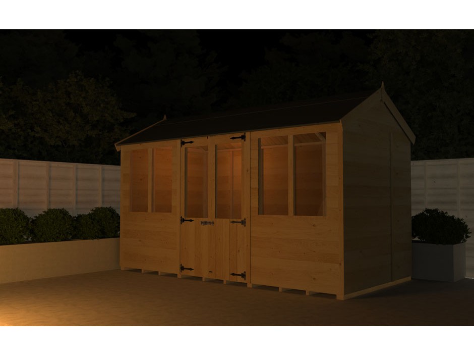 F&F 4ft x 12ft Apex Summer House