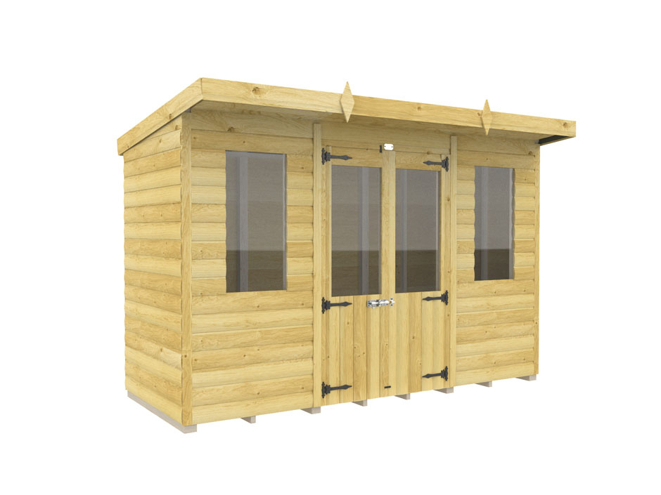 10ft x 4ft Pent Summer House Loglap