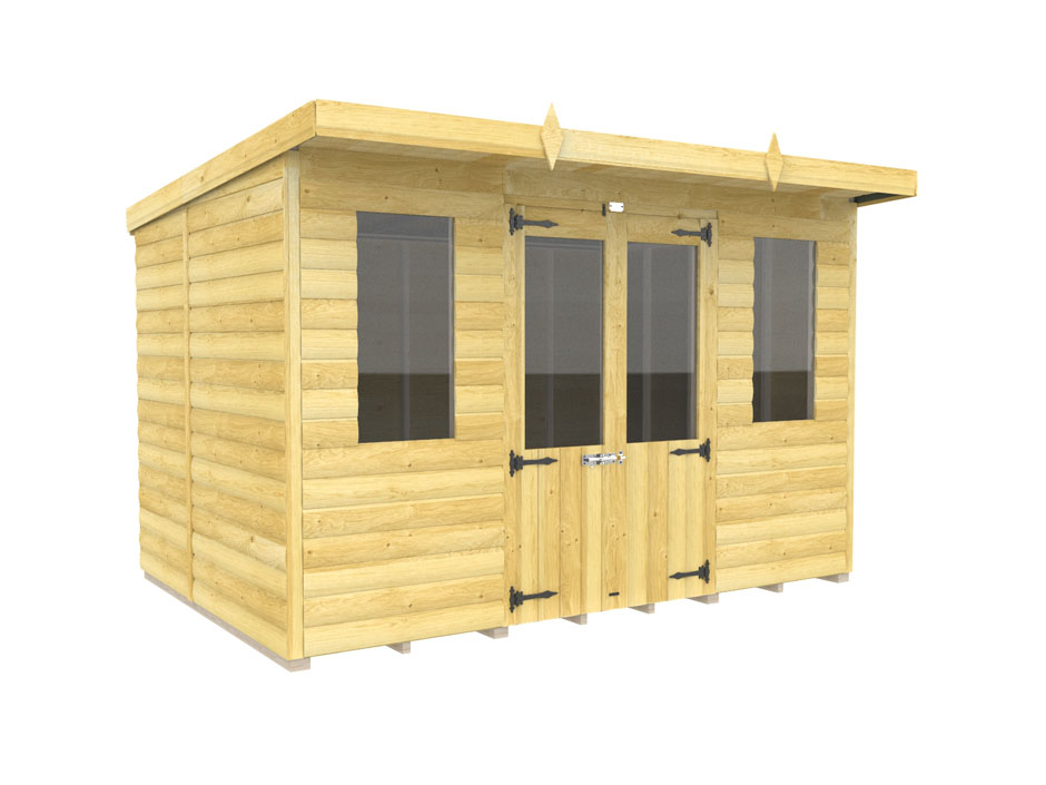 10ft x 7ft Pent Summer House Loglap