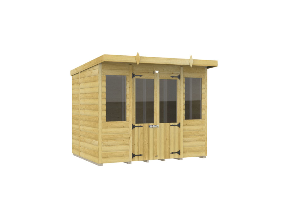 8ft x 6ft Pent Summer House Loglap