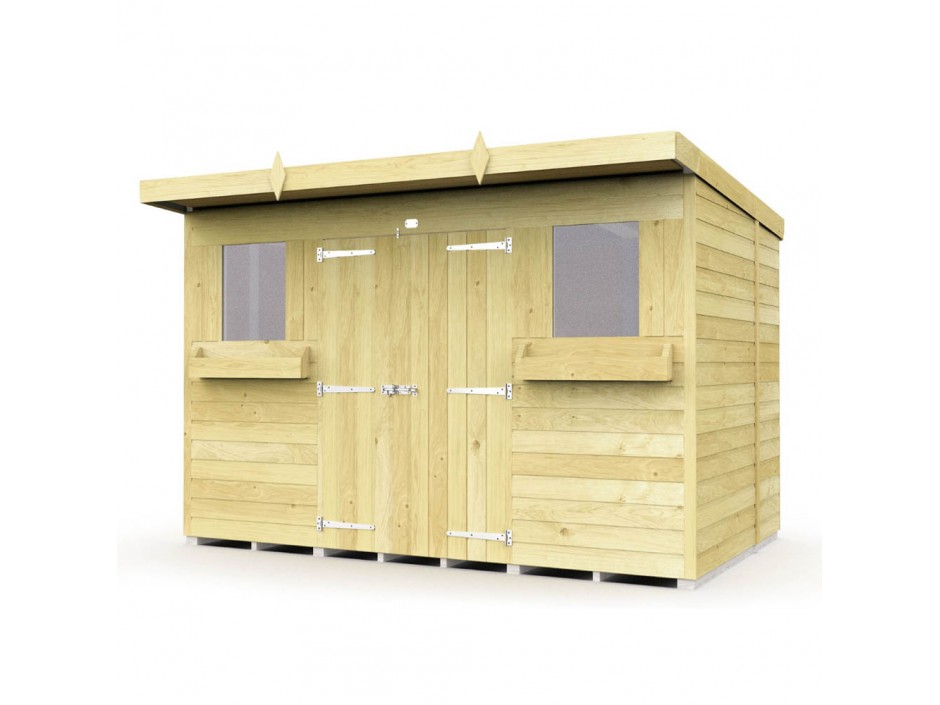 F&F 10ft x 5ft Pent Summer Shed