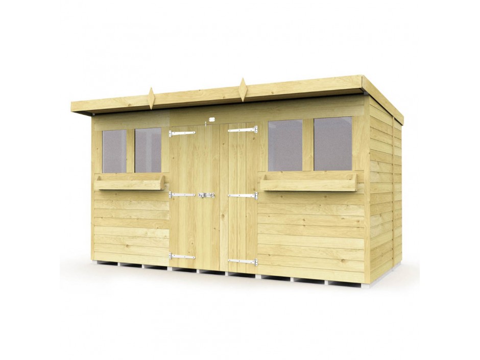 F&F 12ft x 7ft Pent Summer Shed