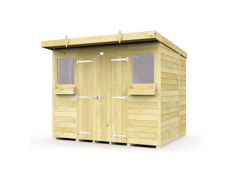 F&F 8ft x 7ft Pent Summer Shed