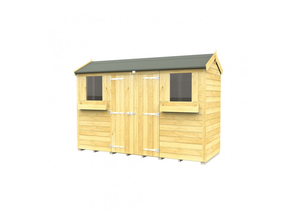 F&F 4ft x 10ft Apex Summer Shed