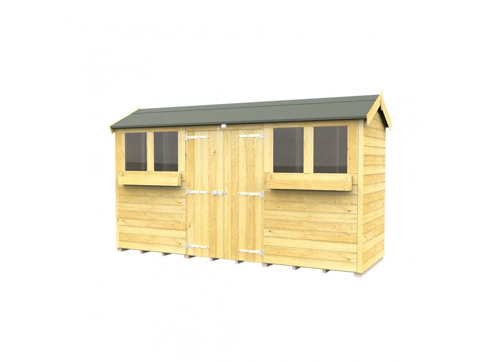 F&F 4ft x 12ft Apex Summer Shed