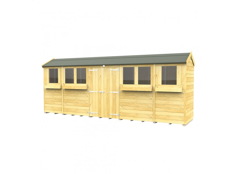 F&F 4ft x 18ft Apex Summer Shed