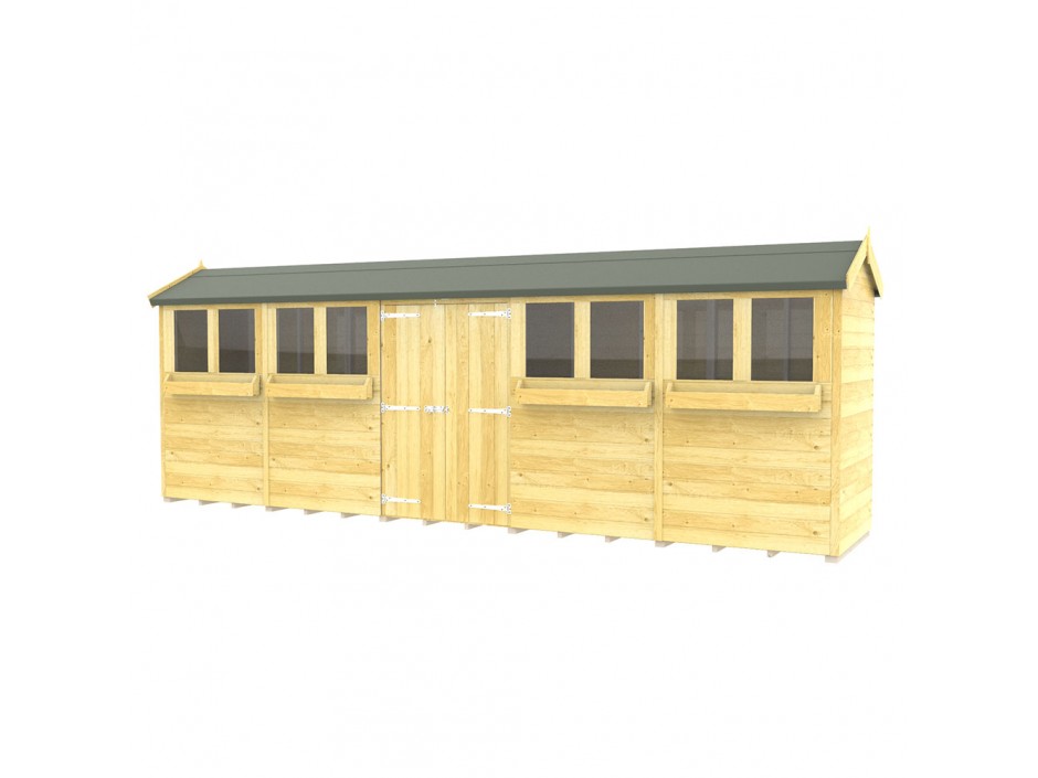 F&F 4ft x 20ft Apex Summer Shed