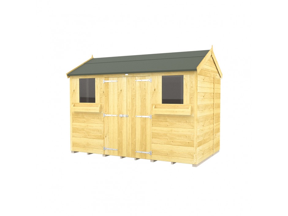 F&F 5ft x 10ft Apex Summer Shed