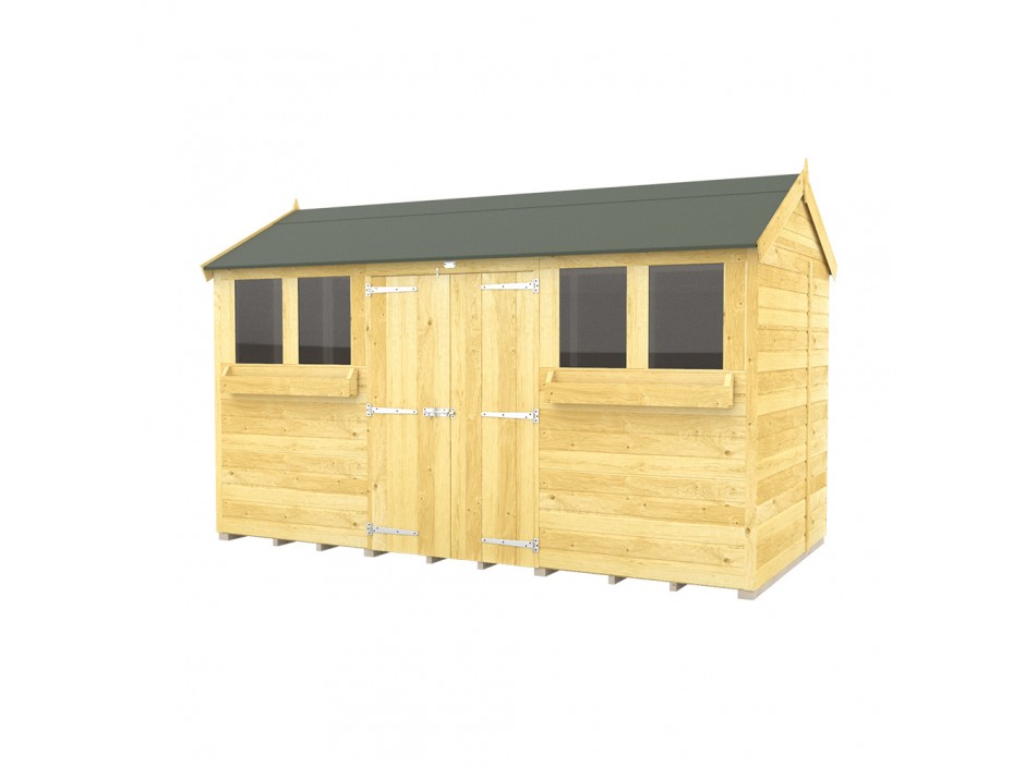 F&F 5ft x 12ft Apex Summer Shed