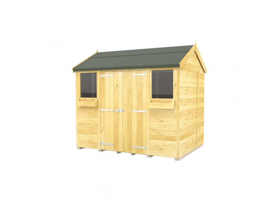 F&F 5ft x 8ft Apex Summer Shed