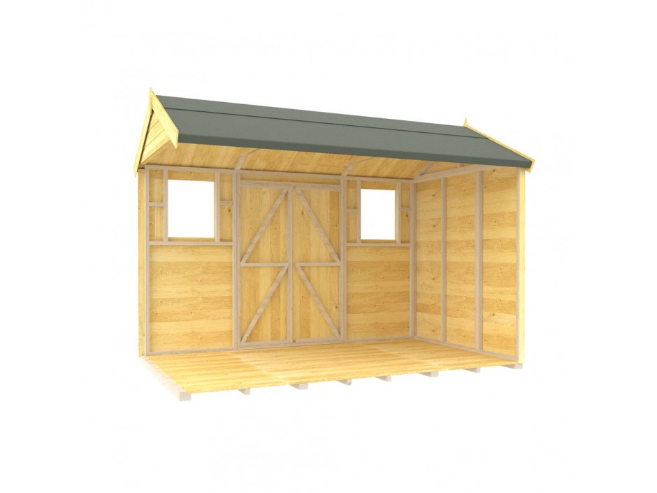 F&F 6ft x 10ft Apex Summer Shed