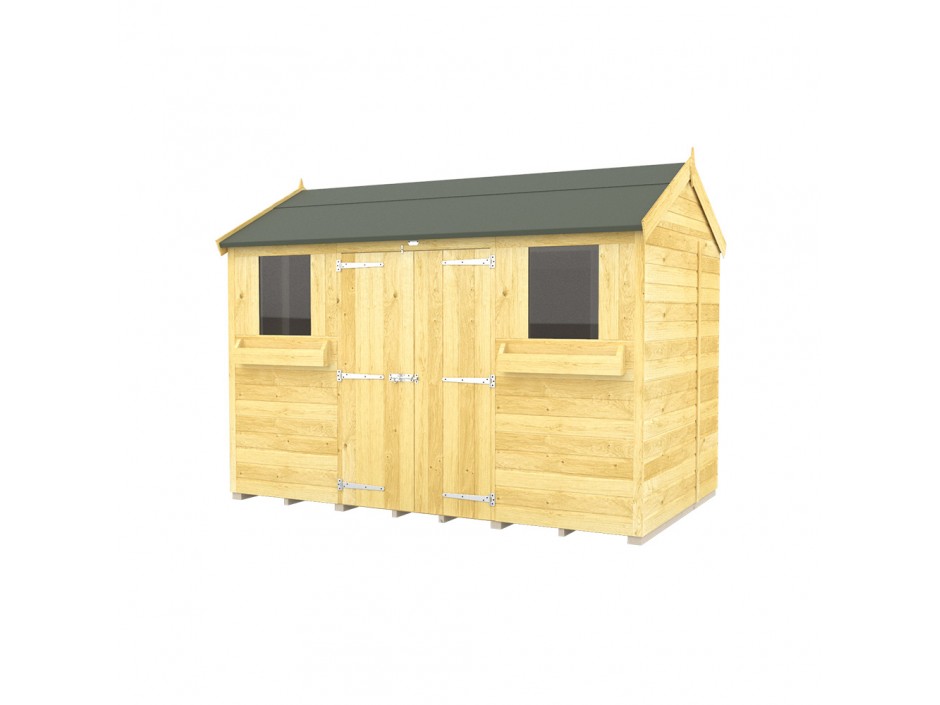 F&F 7ft x 10ft Apex Summer Shed