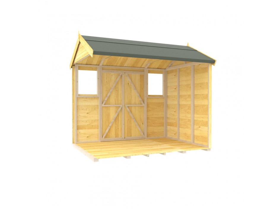 F&F 7ft x 8ft Apex Summer Shed
