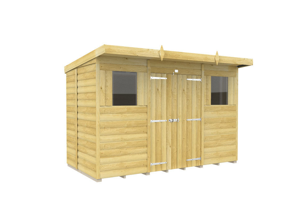 10ft x 5ft Pent Summer Shed Loglap