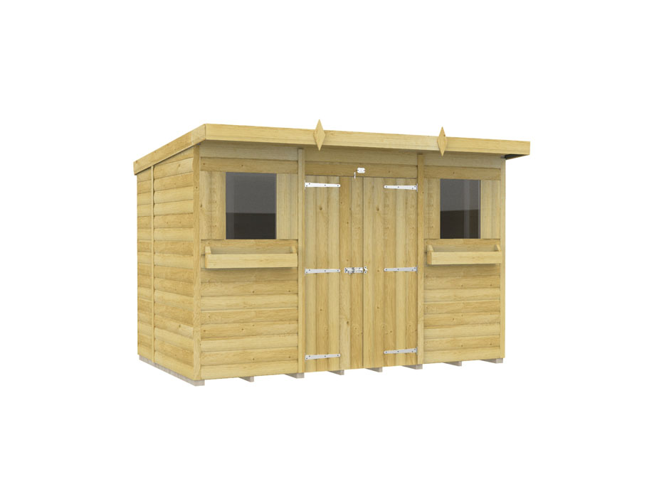 10ft x 6ft Pent Summer Shed Loglap