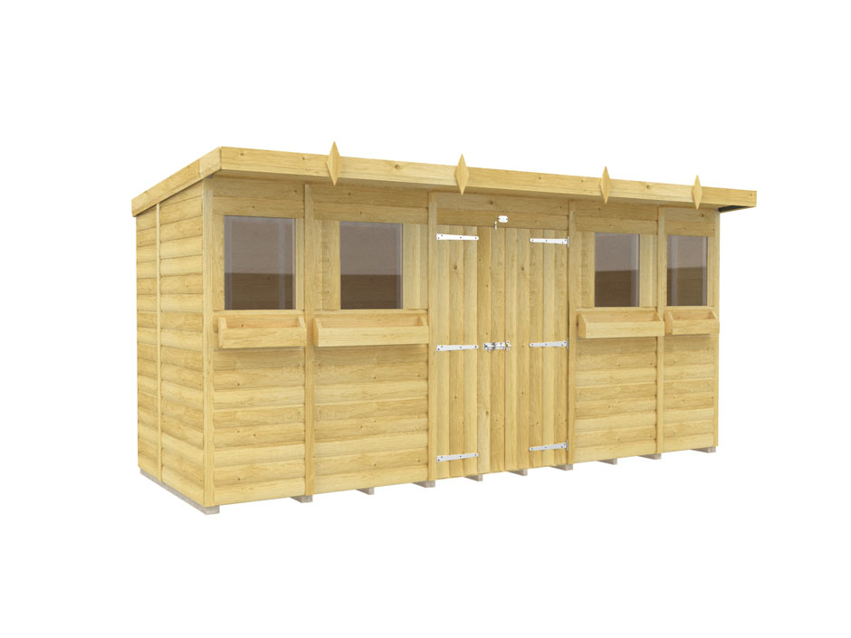 Loglap Pent Summer Sheds