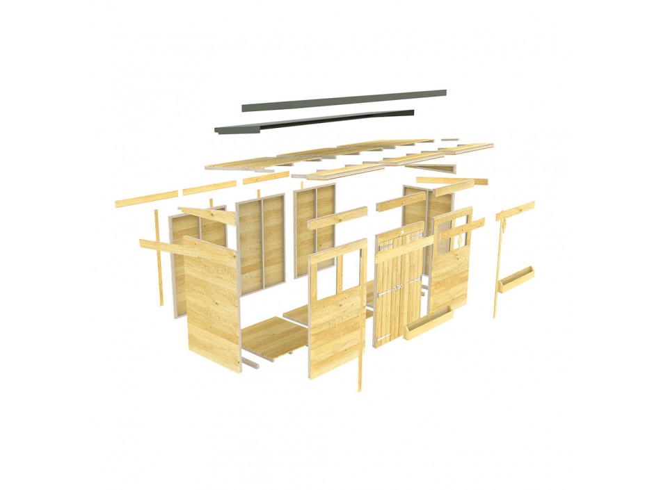 F&F 12ft x 7ft Pent Summer Shed