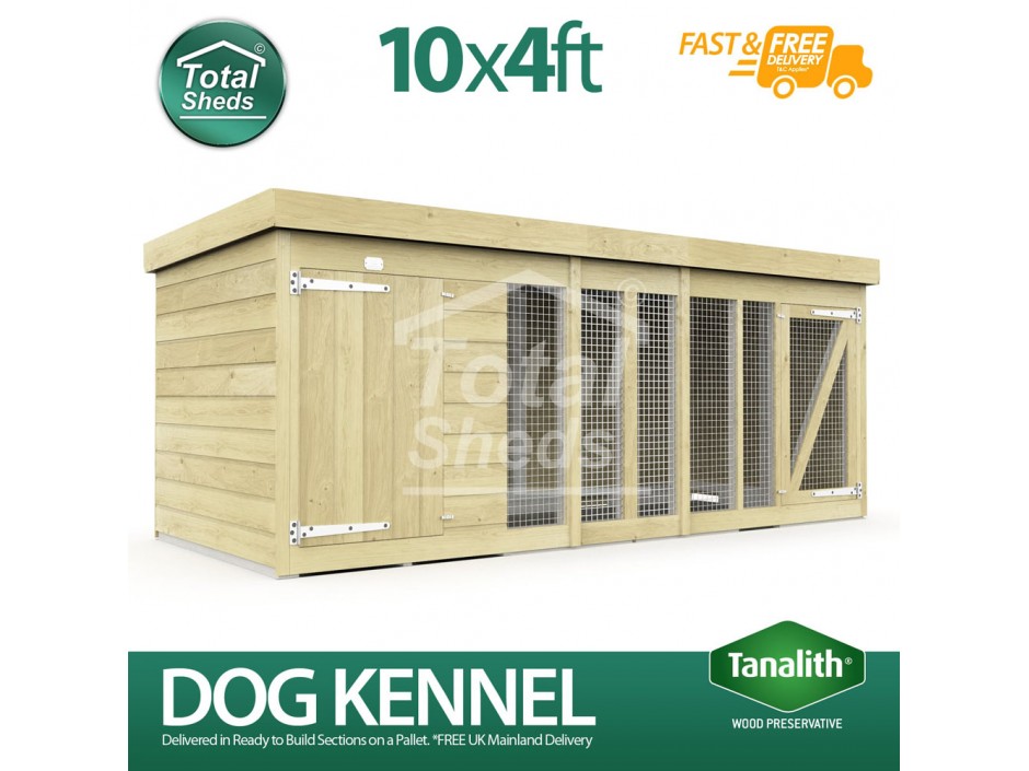 10ft X 4ft Dog Kennel and Run