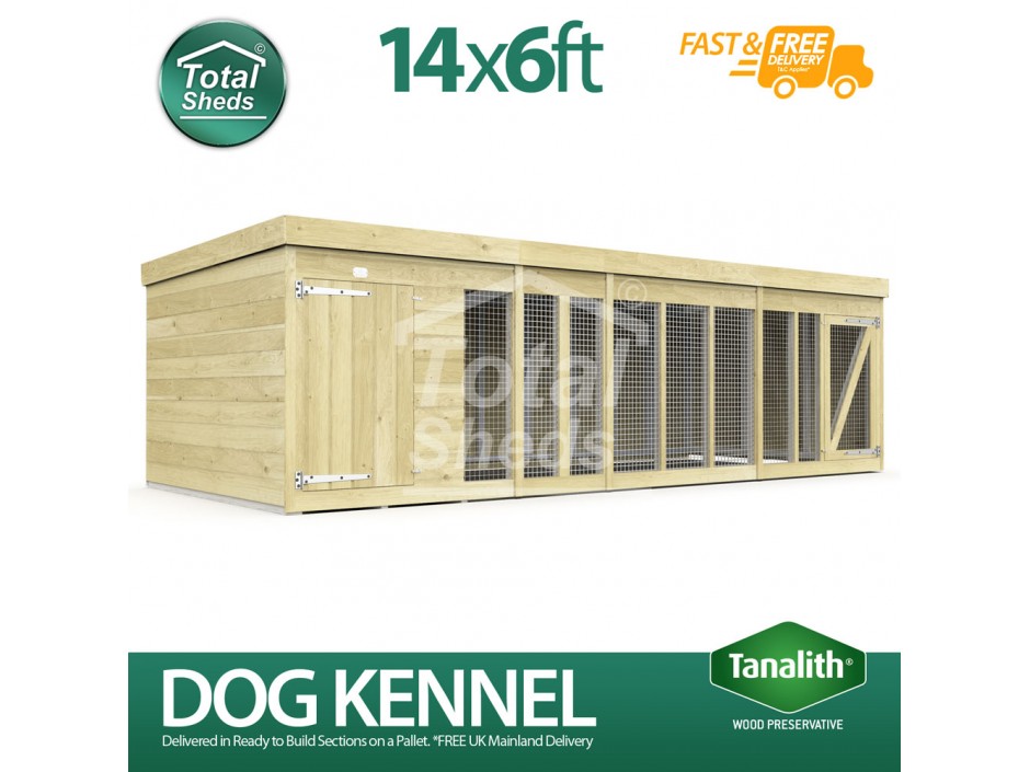 14ft X 6ft Dog Kennel and Run