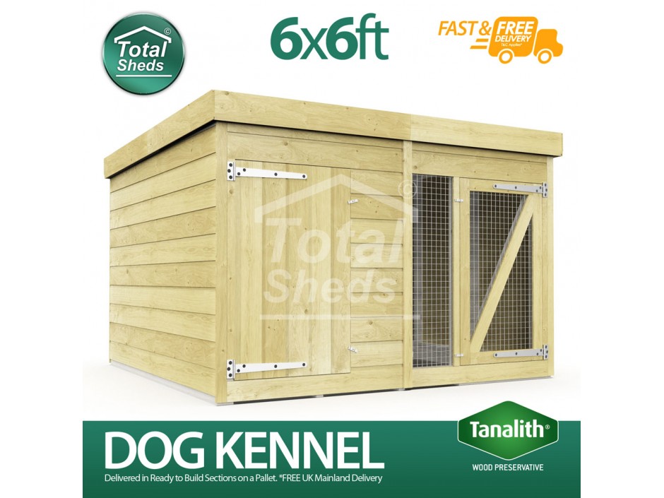 6ft X 6ft Dog Kennel and Run