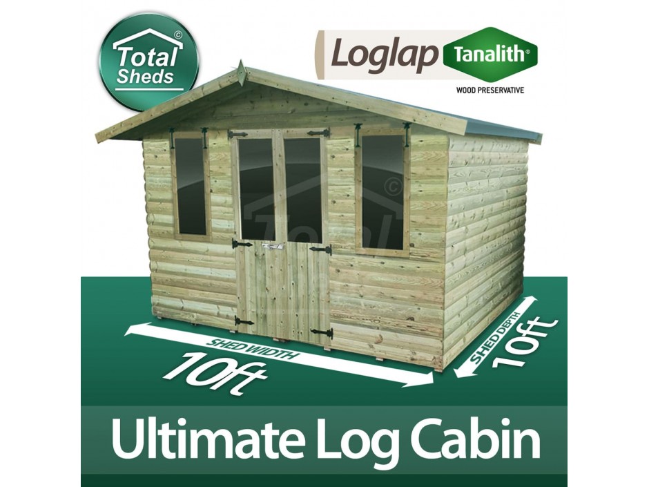 10ft X 10ft Log Cabin