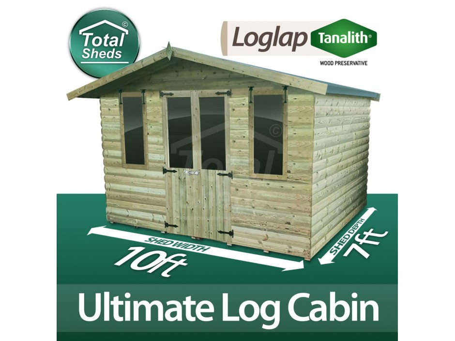 10ft X 7ft Log Cabin