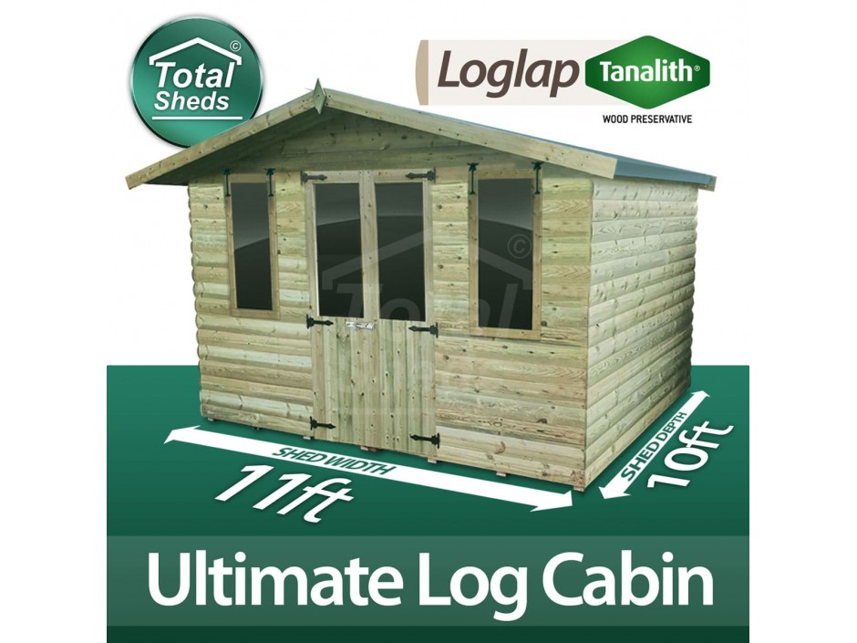 11ft X 10ft Log Cabin