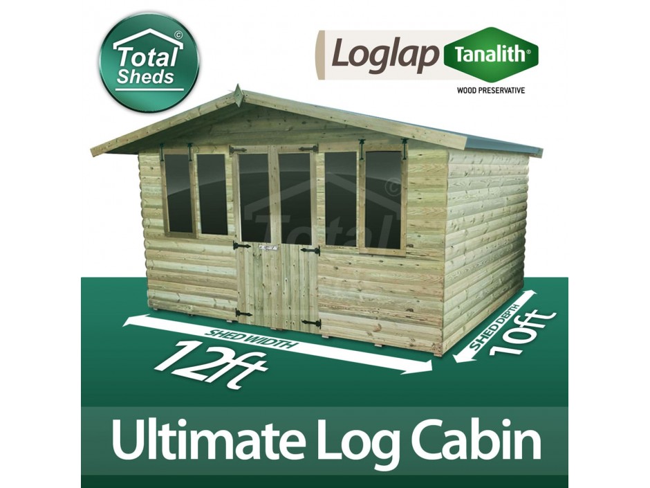 12ft X 10ft Log Cabin