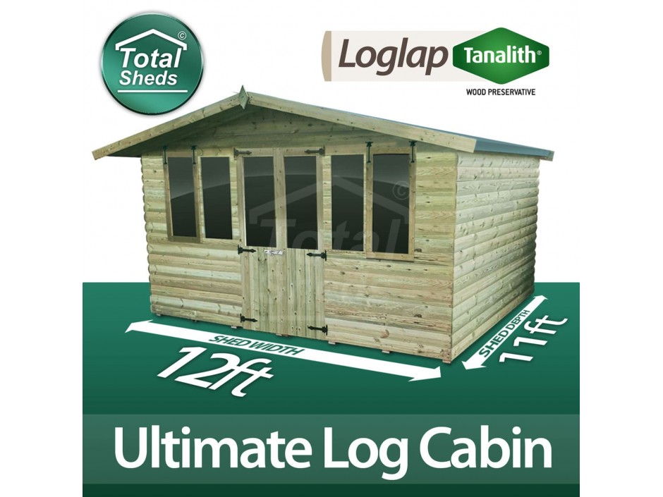 12ft X 11ft Log Cabin