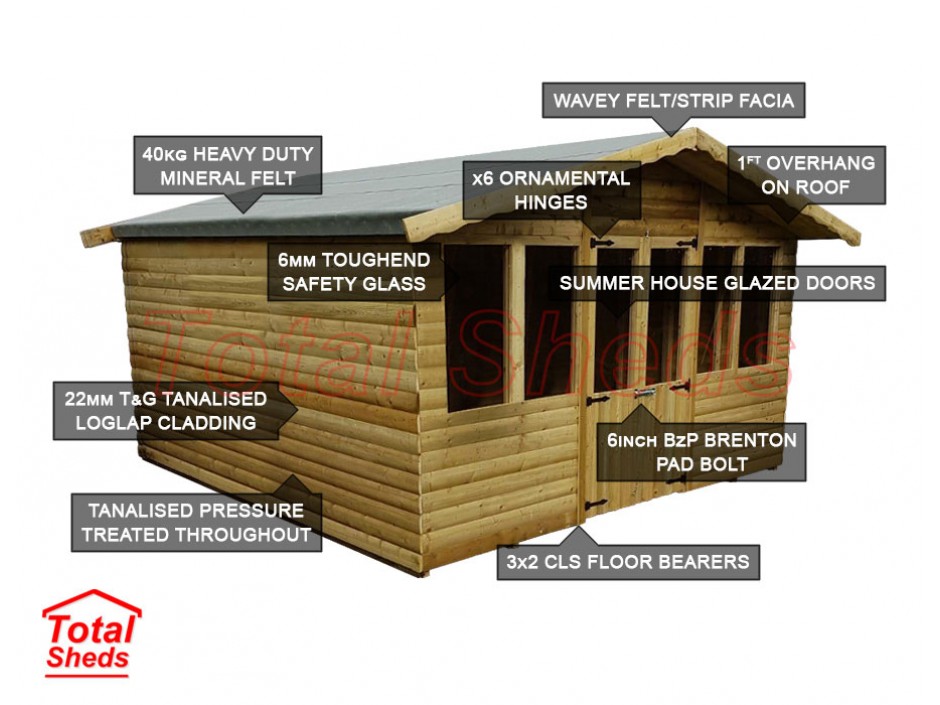 10FT x 10FT ULTIMATE LOG CABIN SUMMER HOUSE OFFICE BAR SHED HIGH QUALITY TIMBER