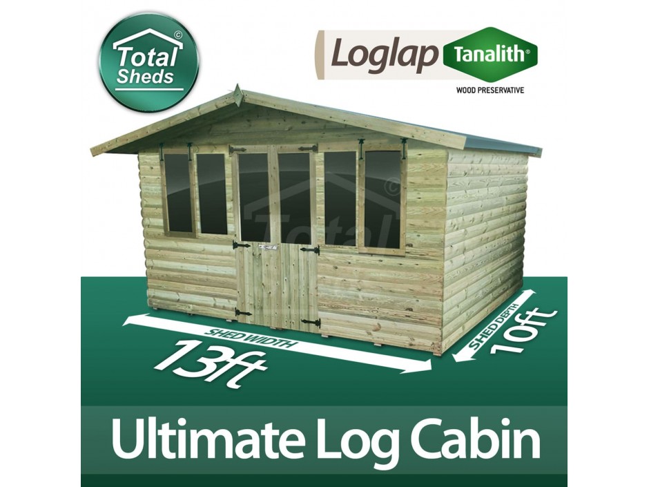 13ft X 10ft Log Cabin