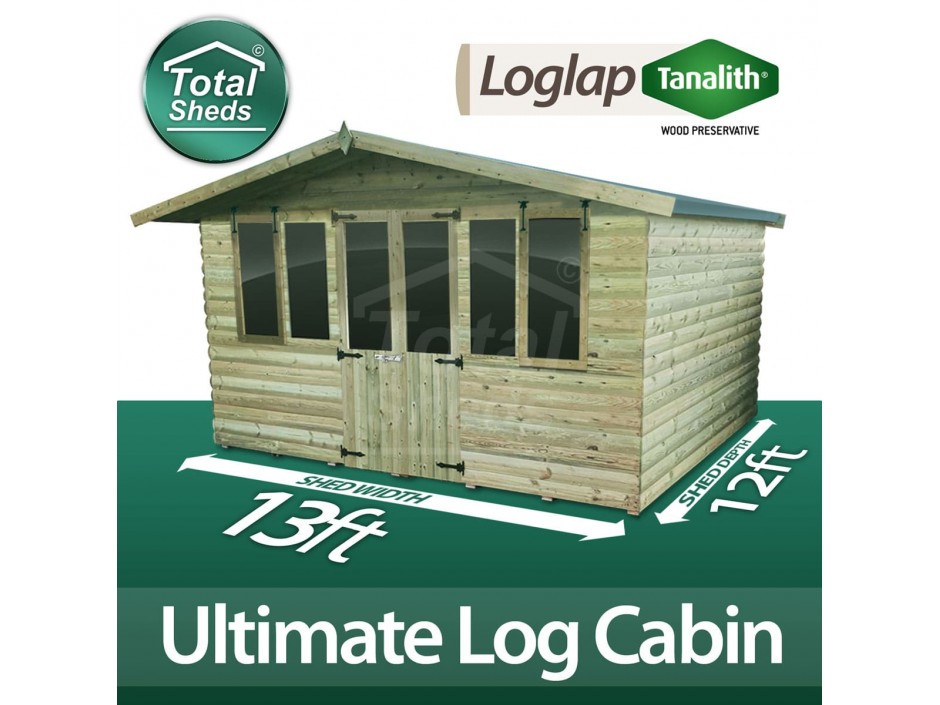 13ft X 12ft Log Cabin