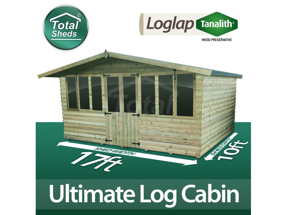 17ft X 10ft Log Cabin