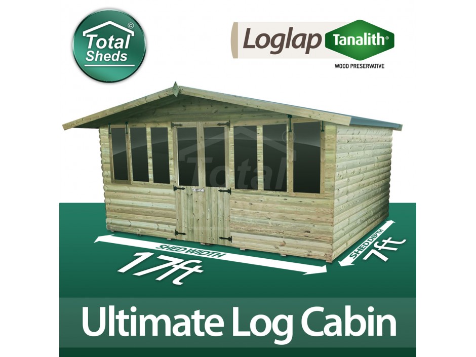 17ft X 7ft Log Cabin