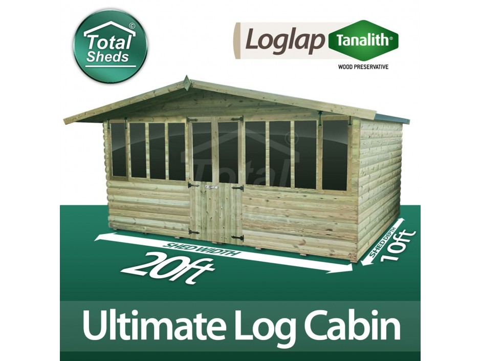 20ft X 10ft Log Cabin