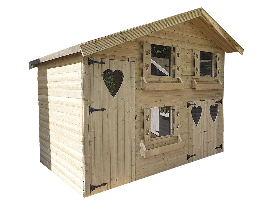 10ft X 6ft Double Storey Loglap Playhouse