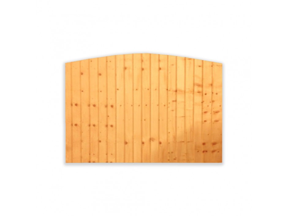 6ft x 2ft Dome Featheredge Closeboard Fence Panel