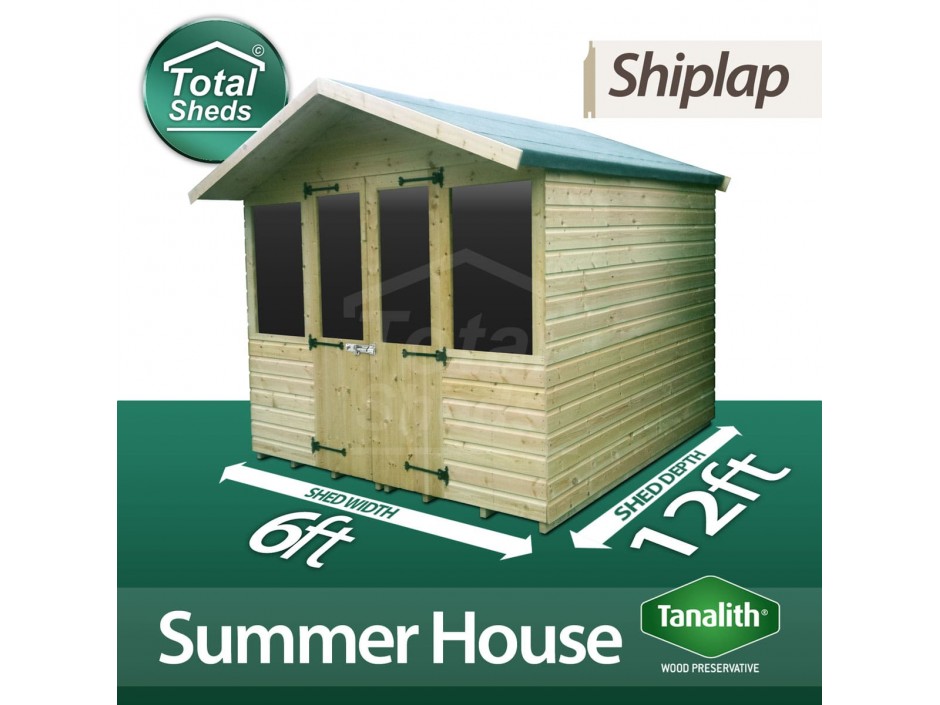 6ft X 12ft Summer House